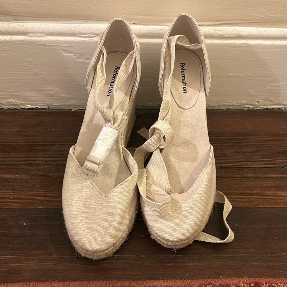 Reformation wedges/ espadrilles - NWT, size 8.5